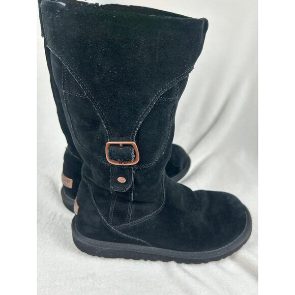 UGG | Cargo III Women's Black Suede and Shearling Boots with Pockets Size 6 US - Picture 2 of 12